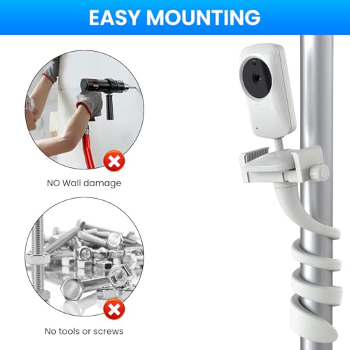 ZORBES® Flexible Baby Monitor Mount Compatible with Infant Optics Baby Monitor DXR-8 and DXR-8 Pro, Baby Camera Holder with Flexible Arm & Adjustable Clip ZORBES® Flexible Baby Monitor Mount Compatible with Infant Optics Baby Monitor DXR-8 and DXR-8 Pro, Baby Camera Holder with Flexible Arm & Adjustable Clip